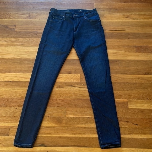 AG Adriano Goldschmied Farrah High Rise Skinny Jeans Dark Wash Empower Denim 29R - Picture 3 of 9
